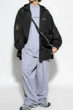 Balenciaga SZARY Spodnie dresowe z logo