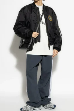 Balenciaga SZARY Spodnie dresowe z logo