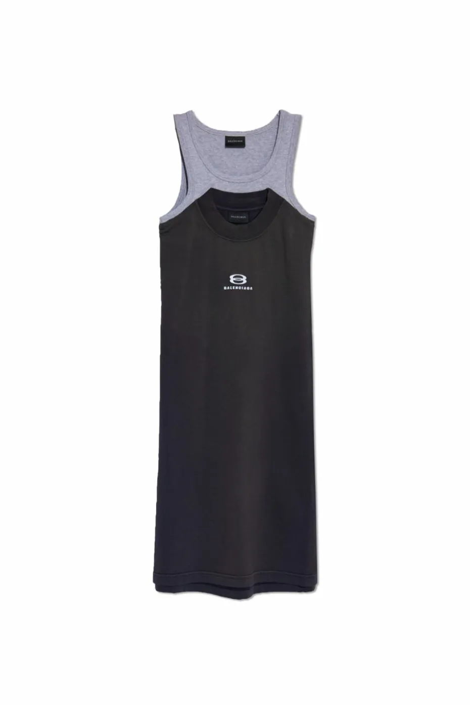 Balenciaga SZARY Top na ramiączkach