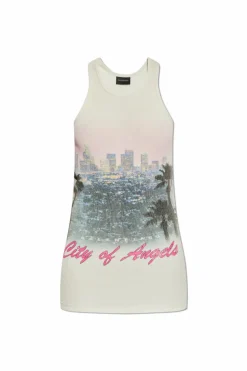 Balenciaga SZARY Top na ramiączkach