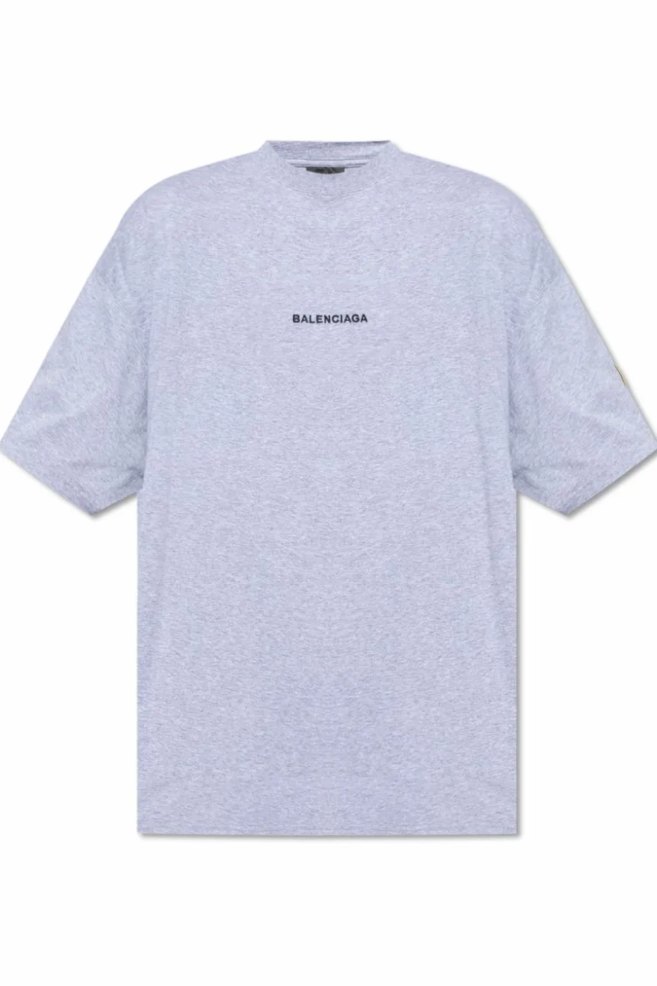Balenciaga SZARY T-shirt z logo