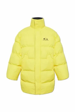 Balenciaga ŻÓŁTY Ocieplana kurtka z kolekcji `Skiwear`