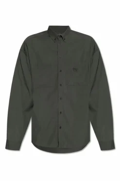 Balenciaga ZIELONY Koszula z logo