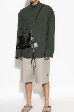 Balenciaga ZIELONY Koszula z logo