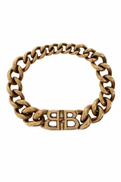 Balenciaga ZŁOTY Bransoleta z logo