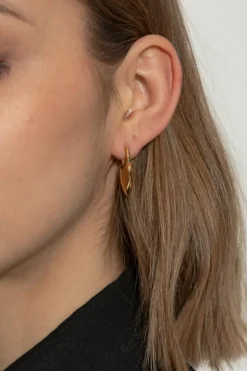 Balenciaga ZŁOTY Mosiężne kolczyki
