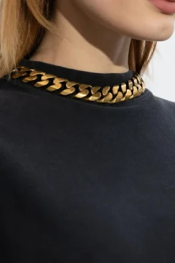 Balenciaga ZŁOTY Mosiężny naszyjnik