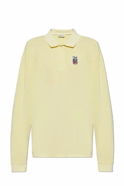 Bally ZIELONY Polo z długimi rękawami