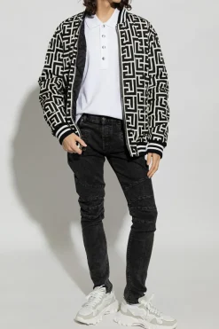 Balmain BIAŁY Bawełniane polo