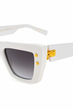 Balmain BIAŁY Okulary przeciwsłoneczne
