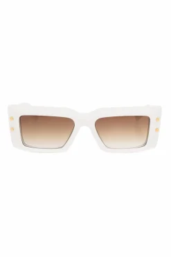 Balmain BIAŁY Okulary przeciwsłoneczne ‘B-III’