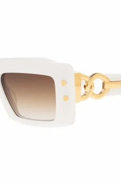 Balmain BIAŁY Okulary przeciwsłoneczne ‘B-III’