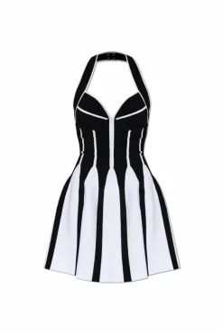 Balmain BIAŁY Sukienka na szyję