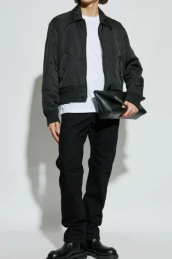 Balmain BIAŁY T-shirt z wyszytym logo