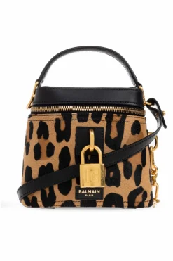Balmain BRĄZOWY Torba do ręki `Pulse Vanity`