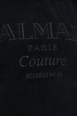 Balmain CZARNY Bawełniane ponczo