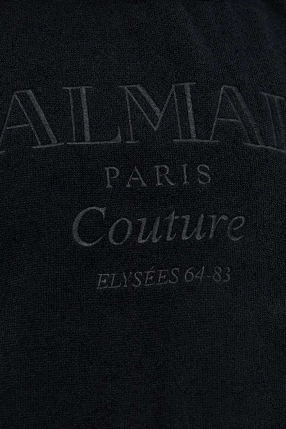 Balmain CZARNY Bawełniane ponczo