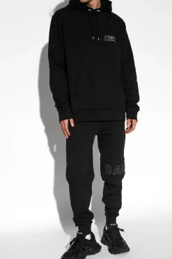 Balmain CZARNY Bluza typu ‘oversize’