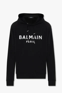 Balmain CZARNY Bluza z kapturem