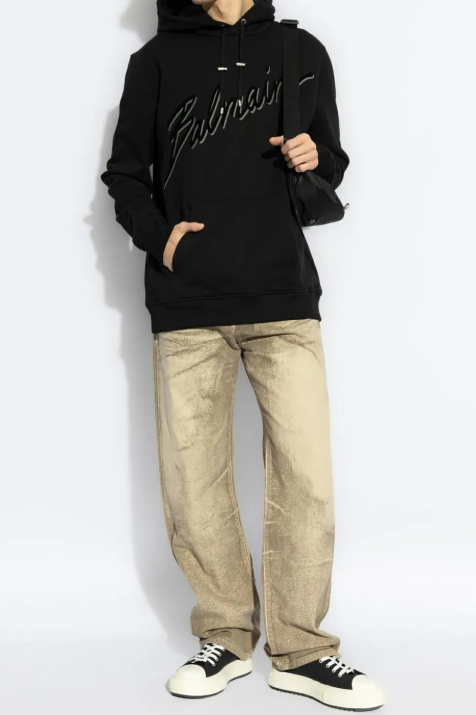 Balmain CZARNY Bluza z nadrukowanym logo