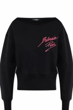 Balmain CZARNY Bluza z nadrukowanym logo
