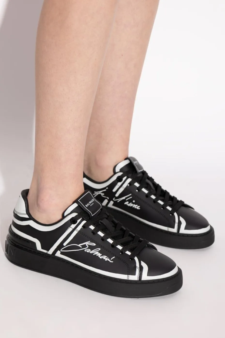 Balmain CZARNY Buty sportowe z logo