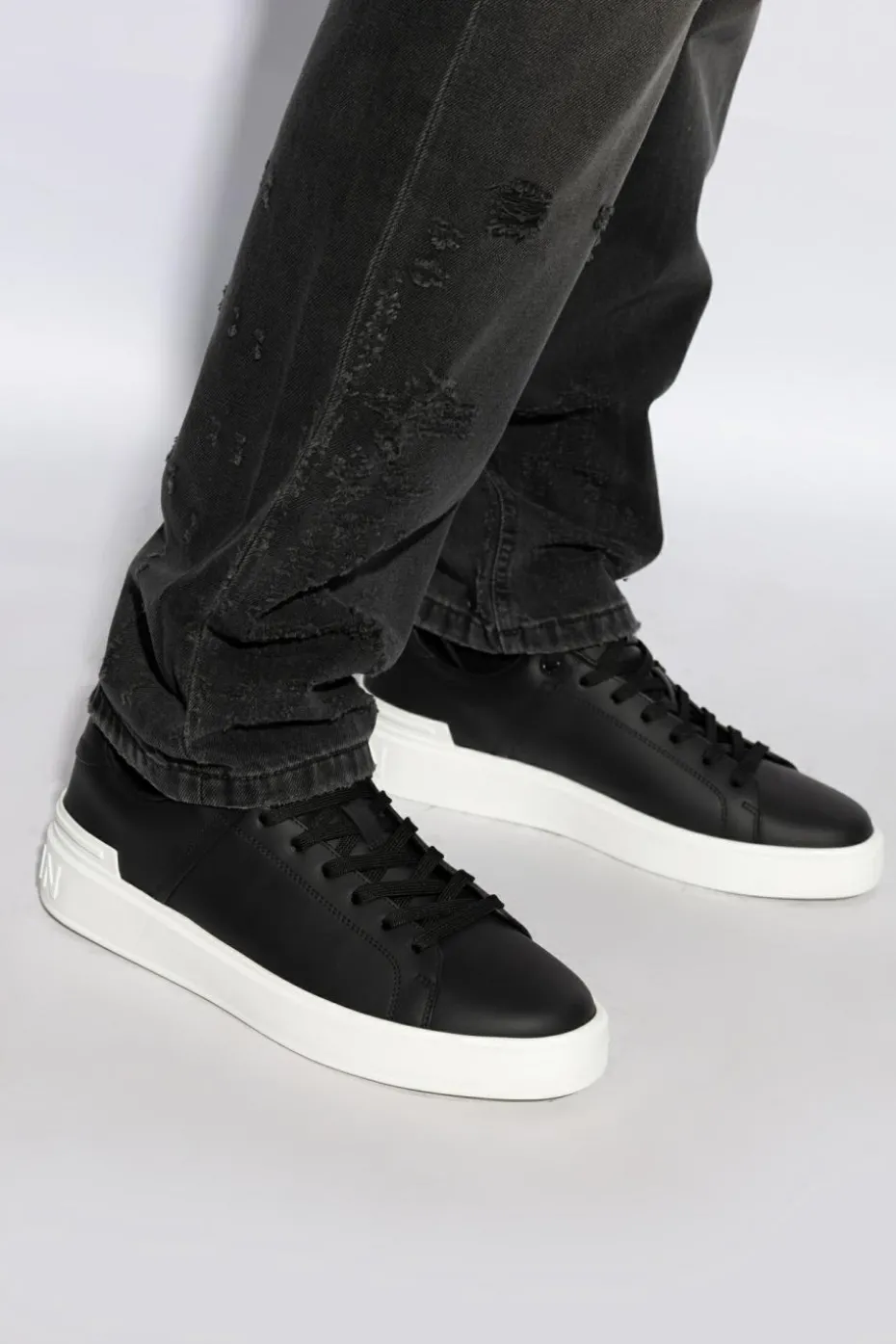 Balmain CZARNY Buty sportowe `B-Court`