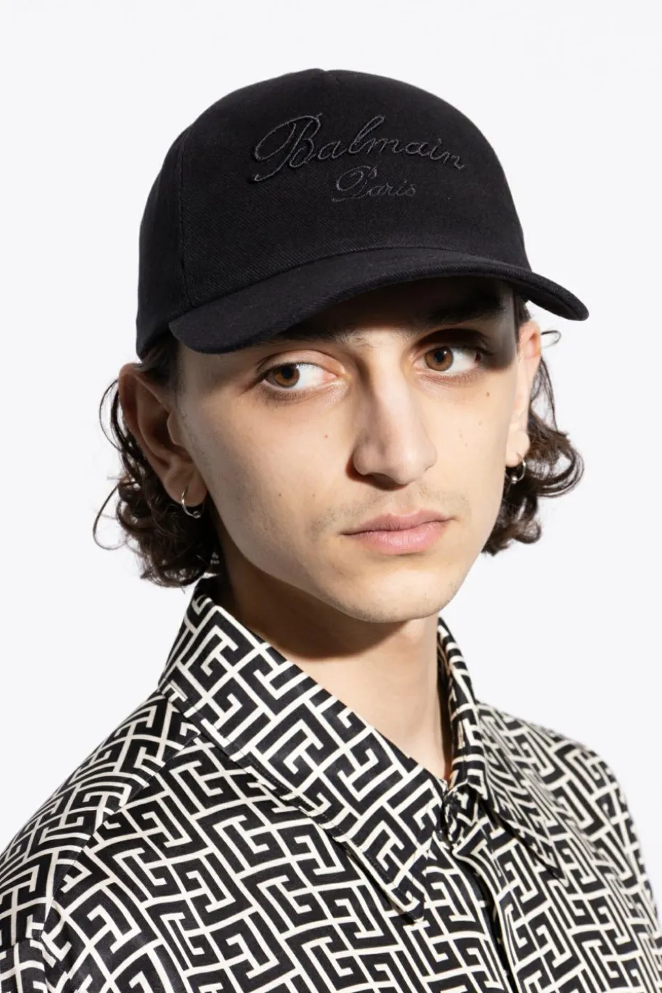 Balmain CZARNY Czapka z daszkiem