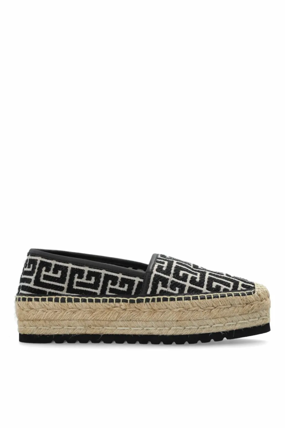 Balmain CZARNY Espadryle na platformie `Alex`
