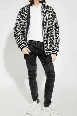 Balmain CZARNY Jeansy typu ‘slim’