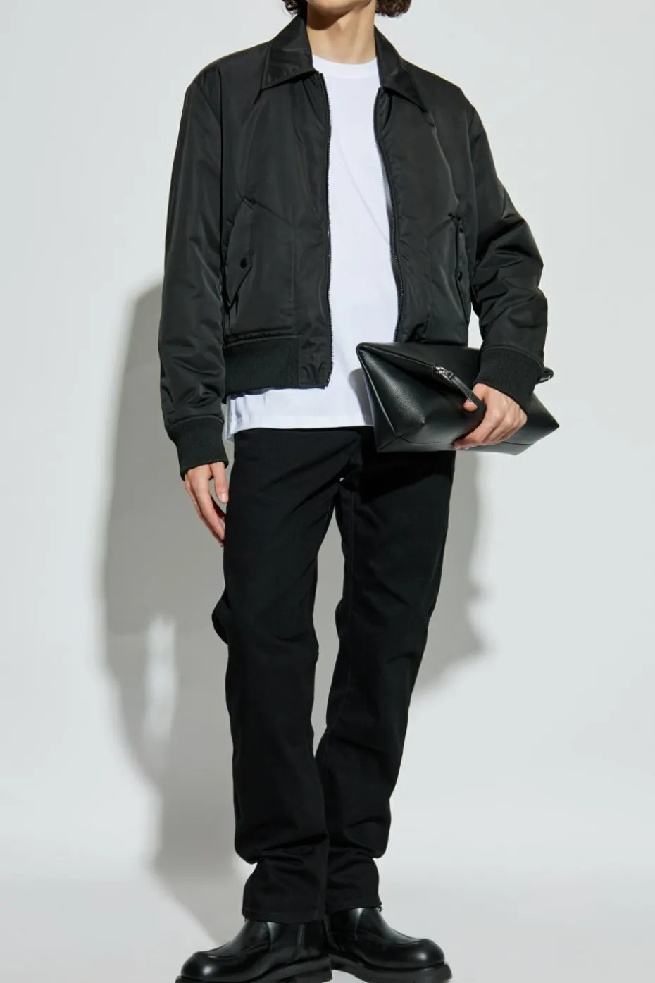 Balmain CZARNY Jeansy z nogawkami o prostym kroju