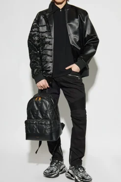Balmain CZARNY Jeansy z wszytymi zamkami w nogawkach
