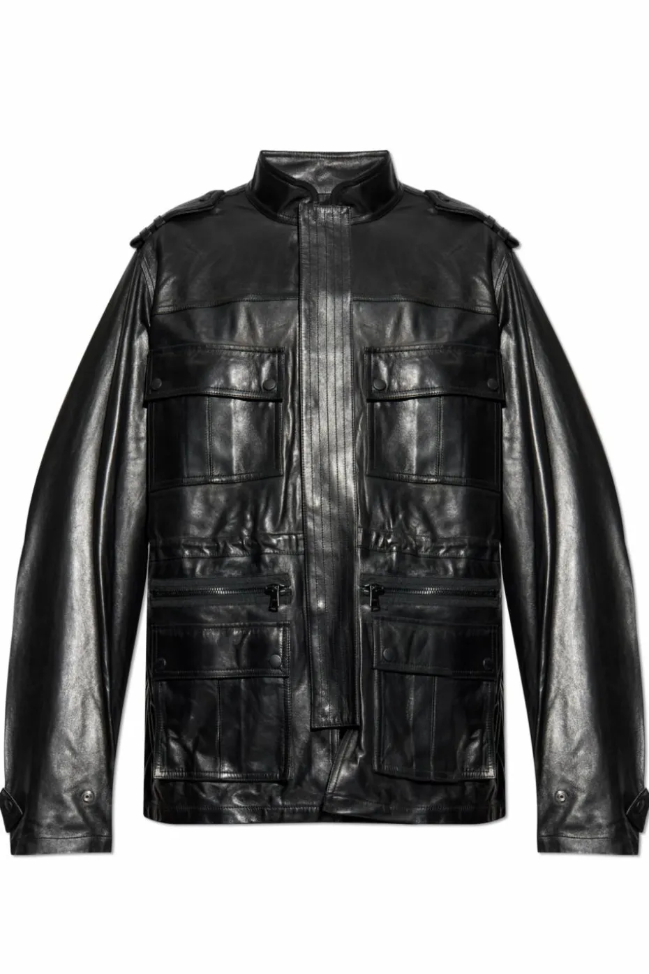 Balmain CZARNY Kurtka z jagnięcej skóry