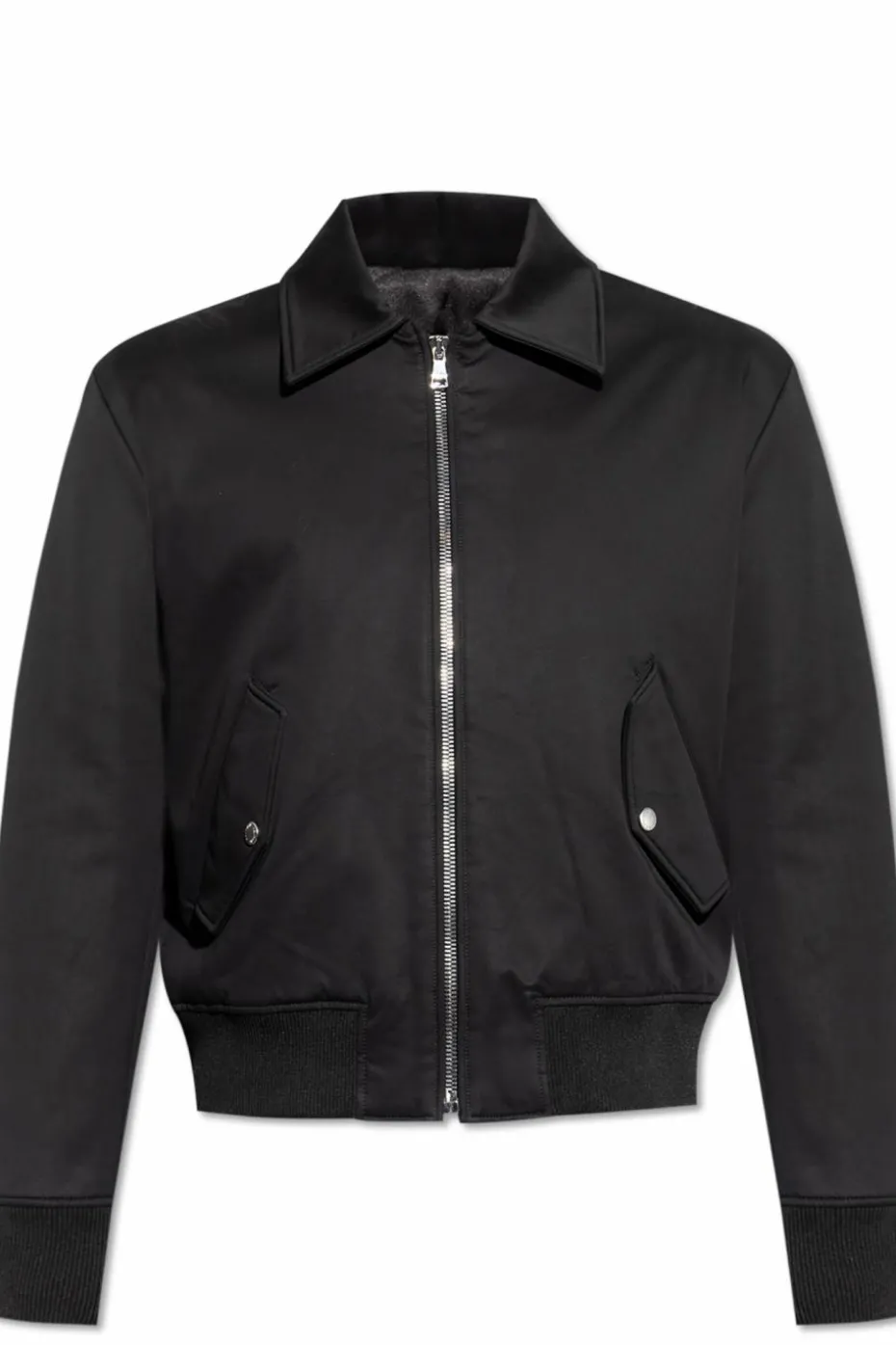Balmain CZARNY Kurtka z kołnierzem