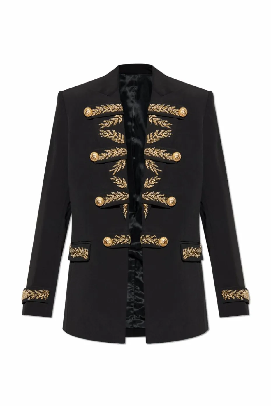 Balmain CZARNY Marynarka z haftowanym wzorem