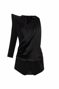 Balmain CZARNY Marynarka z jednym rękawem