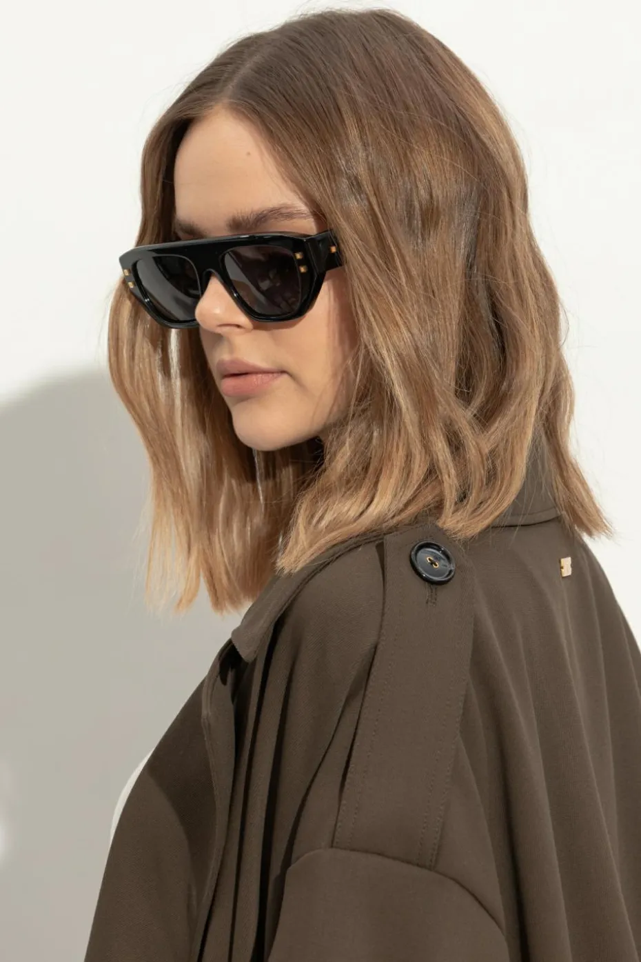 Balmain CZARNY Okulary przeciwsłoneczne ``B-ARMY II`