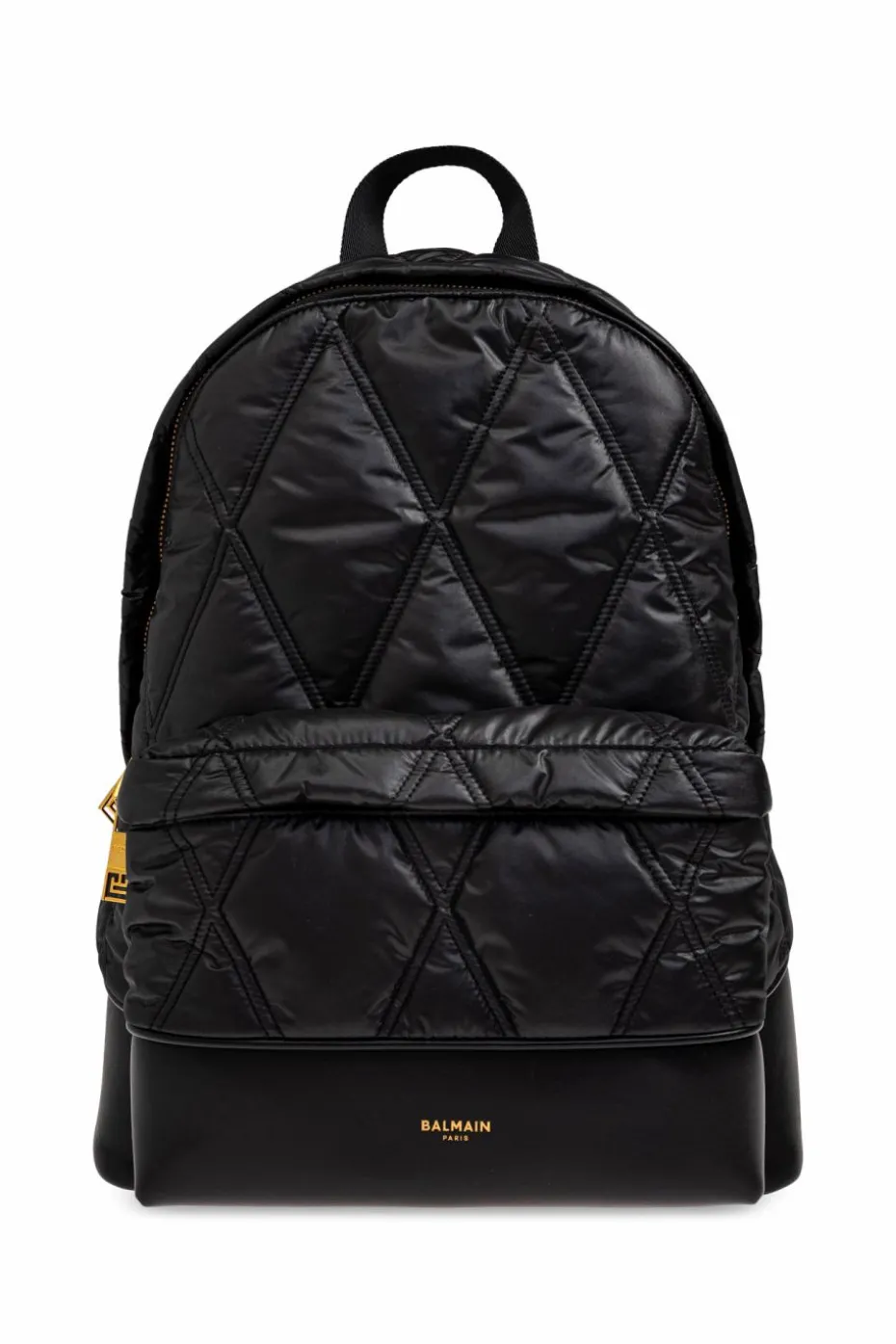 Balmain CZARNY Plecak z nadrukowanym logo