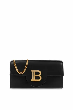 Balmain CZARNY Portfel na łańcuchu `B-Buzz`