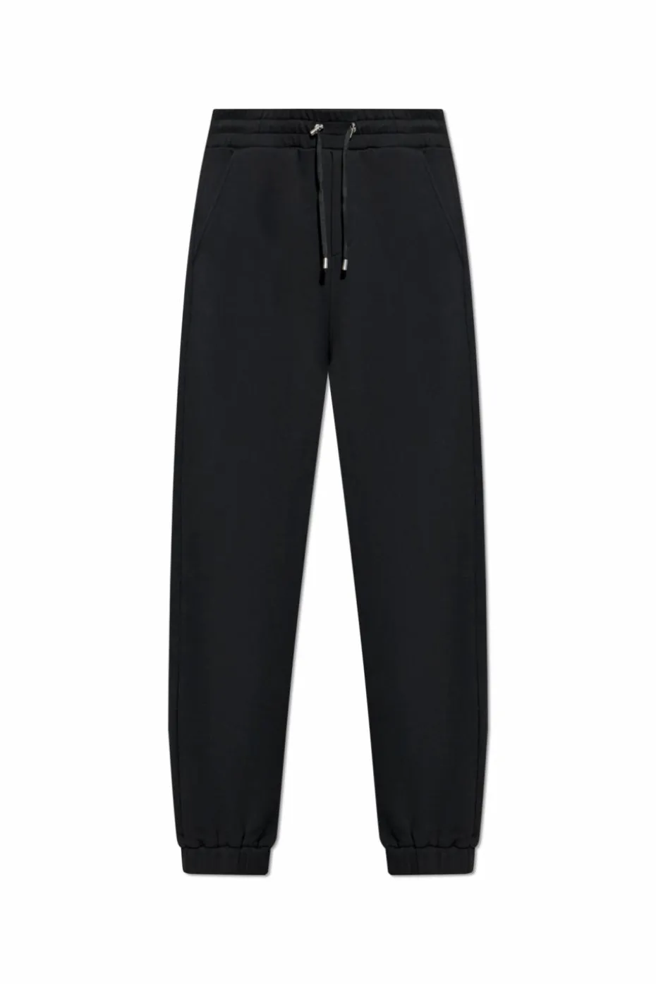 Balmain CZARNY Spodnie dresowe z nadrukowanym logo