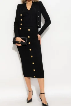 Balmain CZARNY Top na szyję