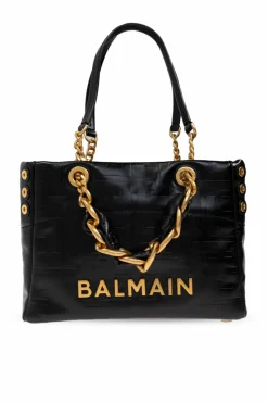 Balmain CZARNY Torba do ręki `1945 Soft Small`