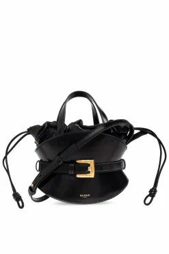 Balmain CZARNY Torba do ręki `Shuffle Mini`