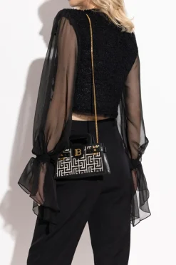 Balmain CZARNY Torba do ręki `B-Buzz Small`