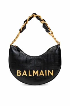 Balmain CZARNY Torba na ramię `1945 Soft`