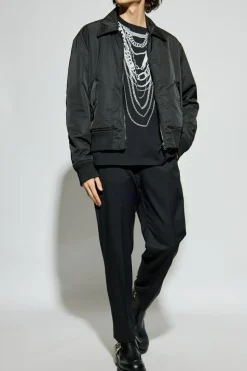 Balmain CZARNY T-shirt z nadrukiem