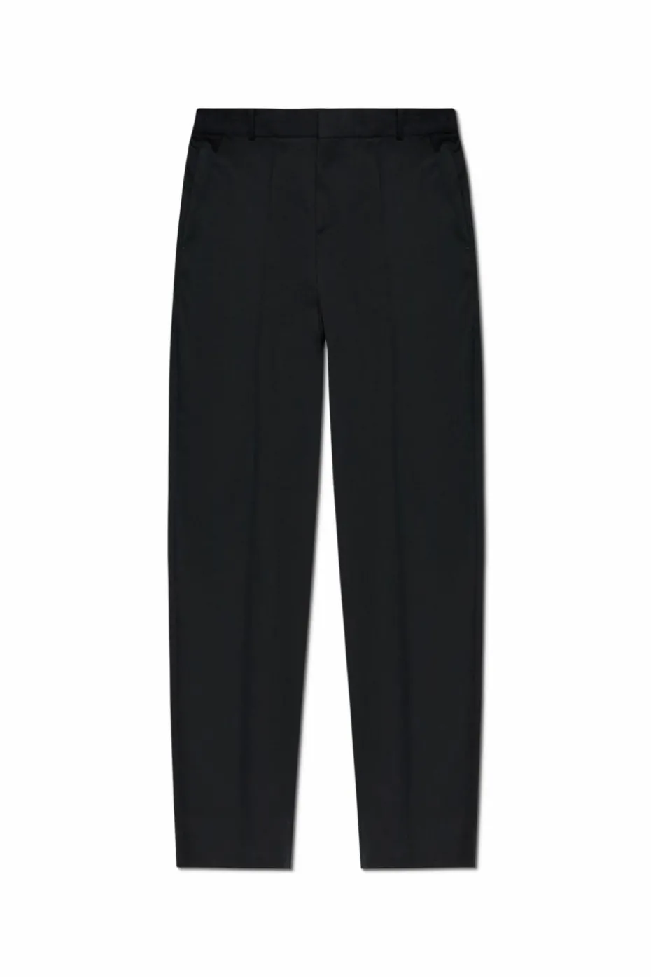 Balmain CZARNY Wełniane spodnie w kant
