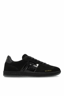 Balmain CZARNY Zamszowe buty sportowe
