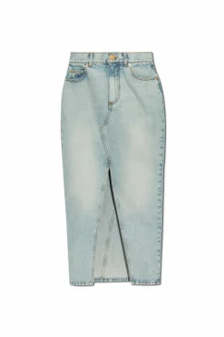 Balmain jasnoniebieski Jeansowa spódnica