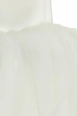 Balmain Kids BIAŁY Sukienka z guzikami